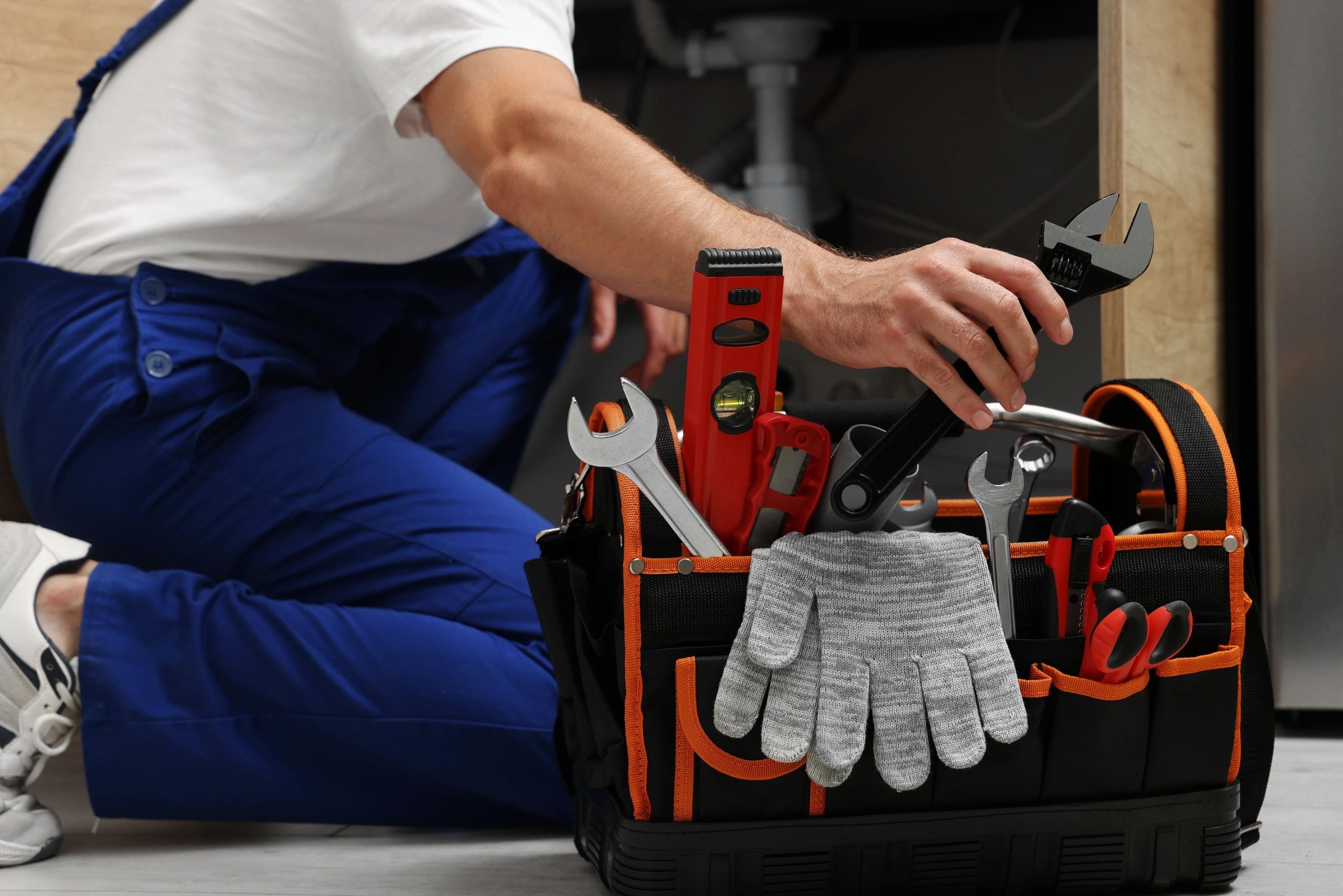 Consult Services technician with tools
